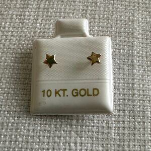 Gold Star Earrings for Kids